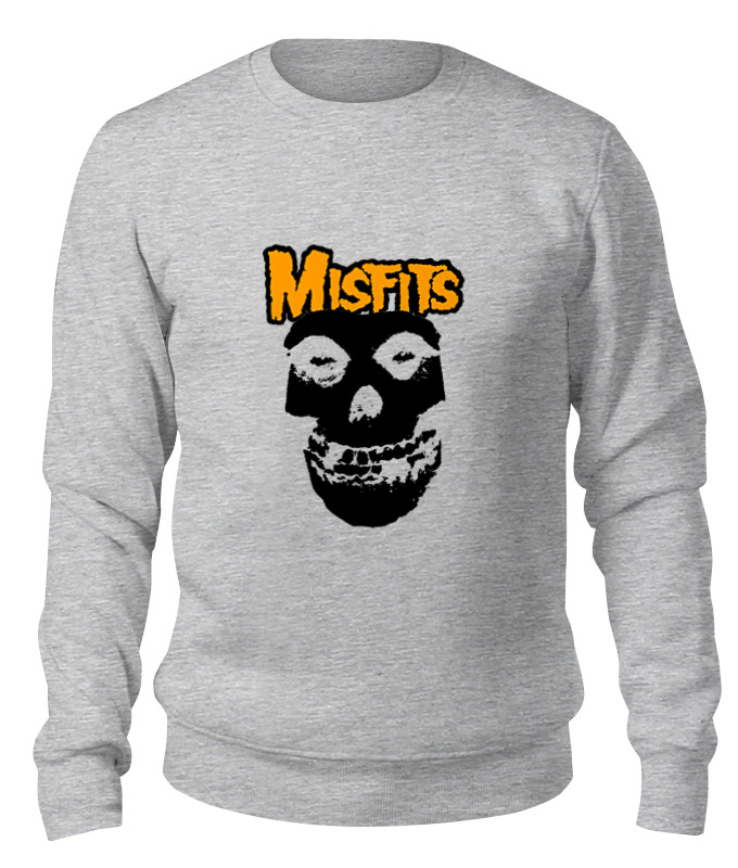 

Свитшот унисекс Printio Misfits серый S, Misfits