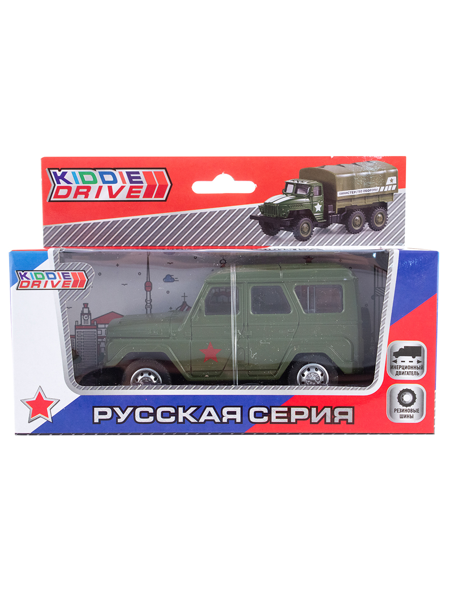 

Внедорожник военный Kiddie Drive 1501193, 11 см, инерционный, Зеленый