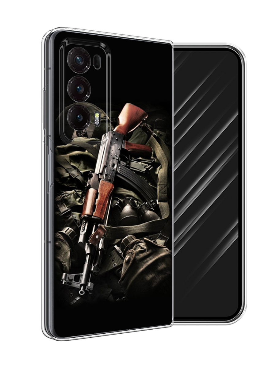 

Чехол Awog на Honor Magic V2 "Автомат", Черный;коричневый;серый, 6123550-1