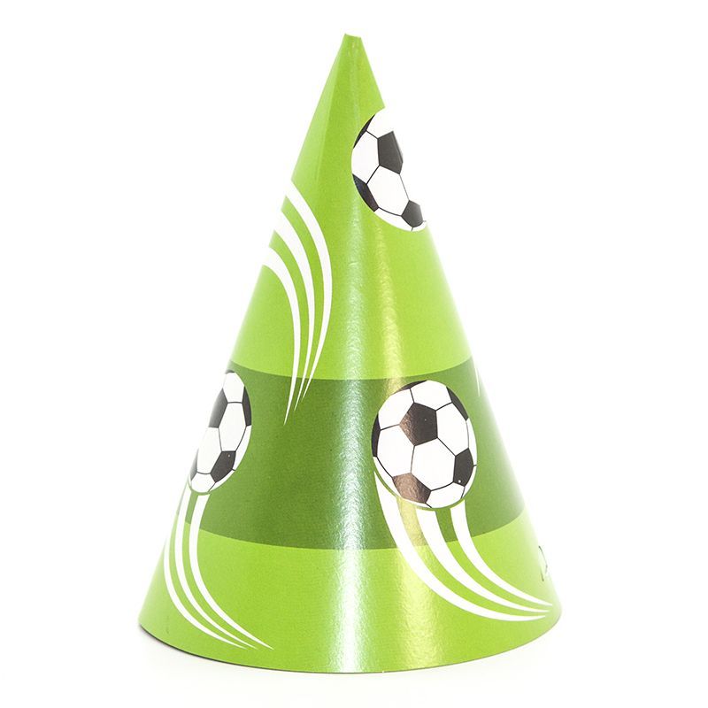 Колпаки праздничные Дон Баллон E2158 Футбольный мяч 6 шт.