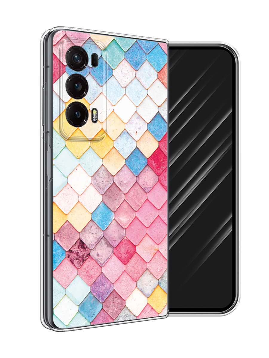 

Чехол Awog на Honor Magic V2 "Нежные ромбики", Красный, 6123550-1