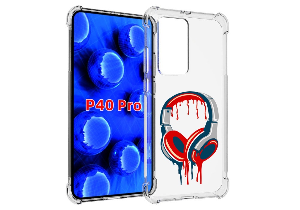 

Чехол MyPads не делай громко для Huawei P40 Pro противоударный, Прозрачный, Tocco