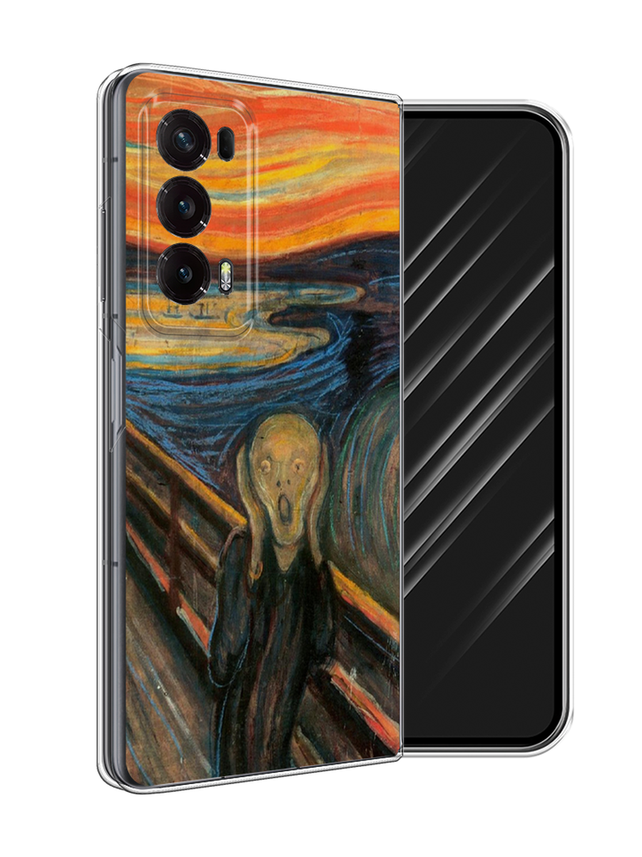

Чехол Awog на Honor Magic V2 "Крик", Оранжевый;синий;серый, 6123550-1