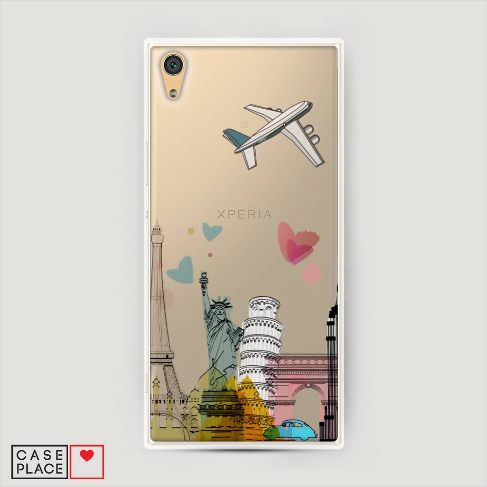 

Пластиковый чехол "Самолет путешествий" на Sony Xperia XA1