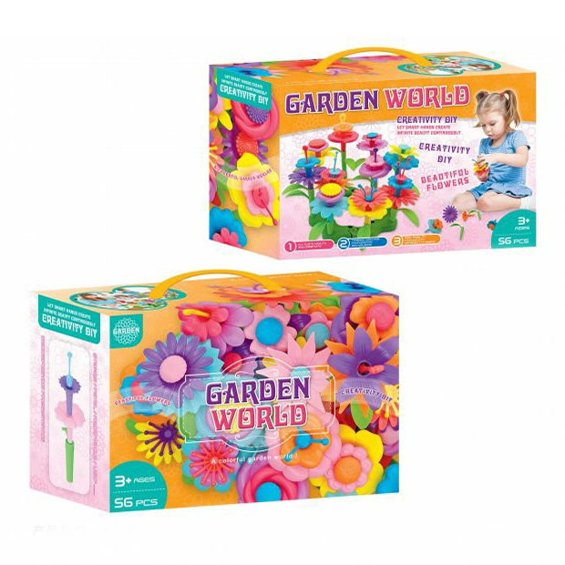 фото Пластиковый конструктор maya toys garden world 56 деталей 056