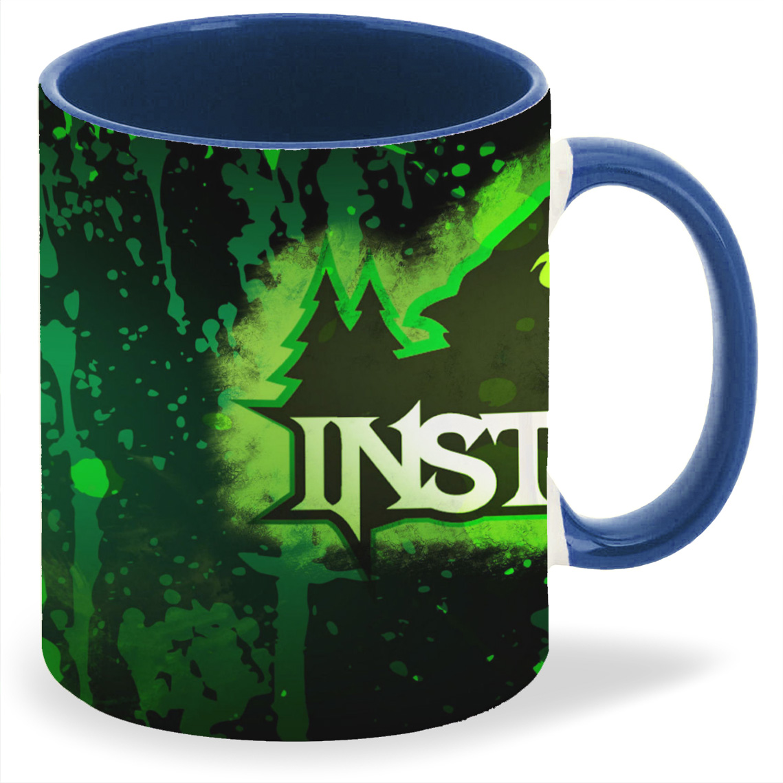 

Кружка CoolPodarok Instnct зелёный фон, Instnct зелёный фон