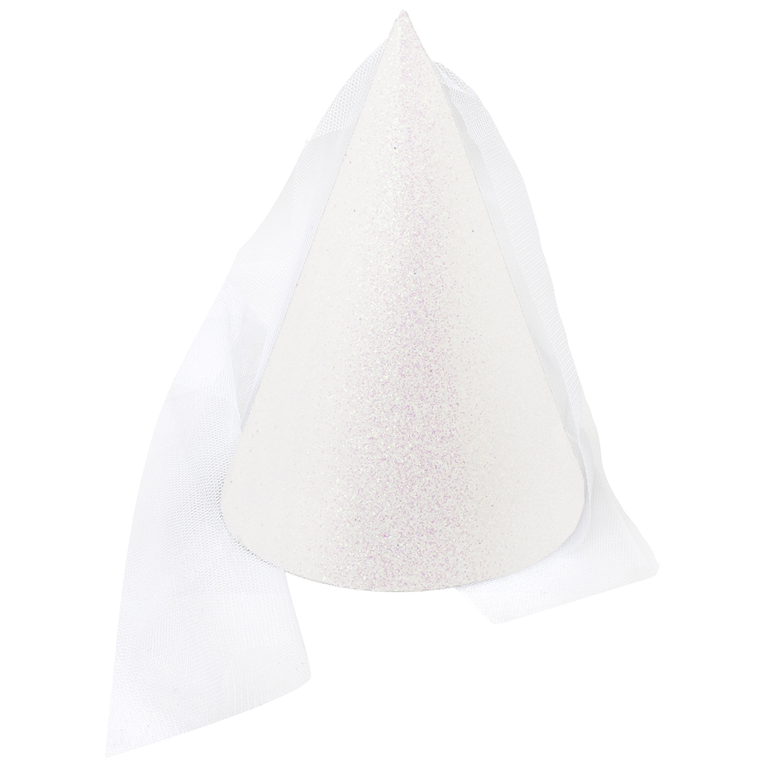 Колпаки праздничные Волна веселья 6231730 с блестками и фатой 6 шт.