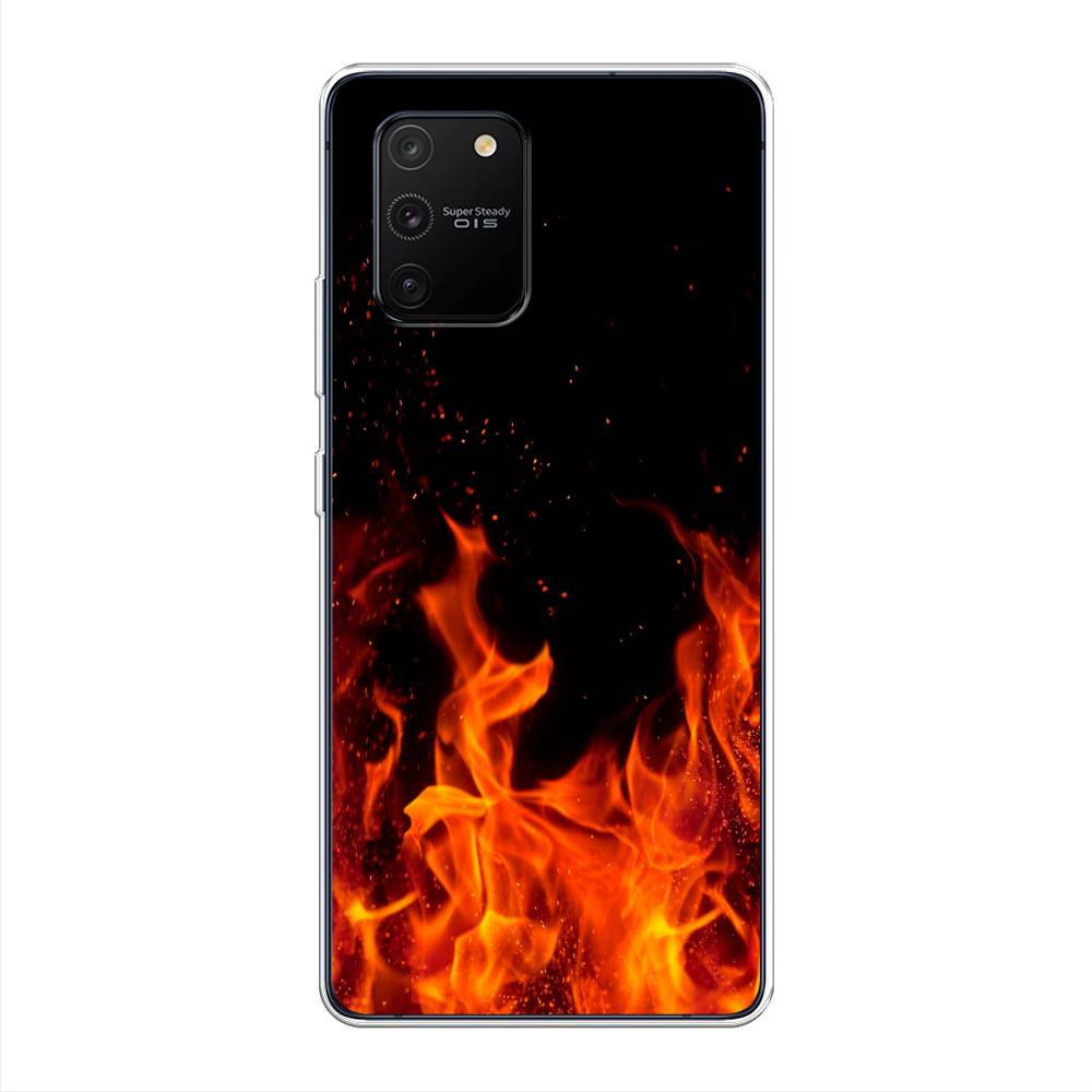 

Чехол Awog на Samsung Galaxy A91/S10 Lite "Все в огне", Разноцветный, 29950-4