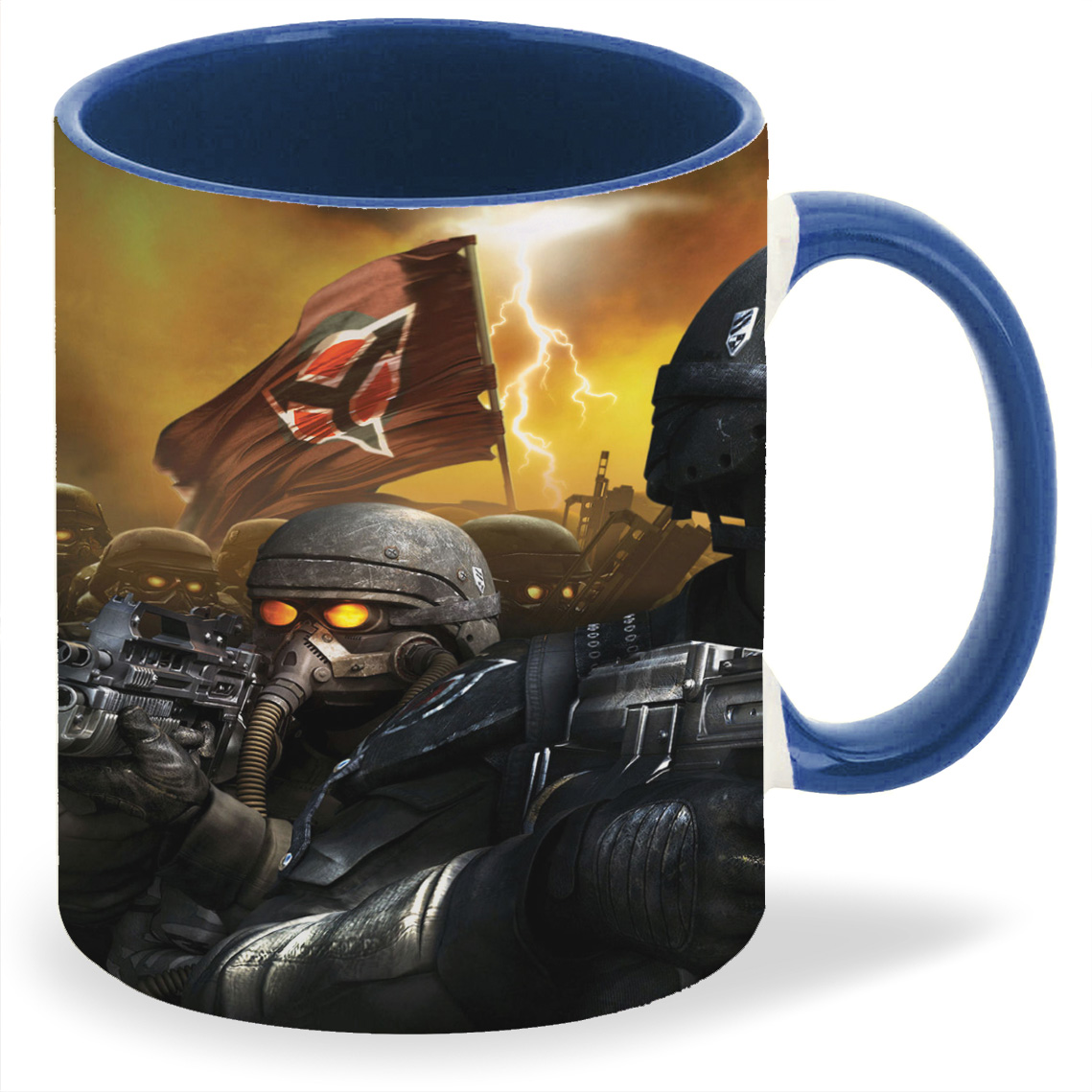 

Кружка CoolPodarok killzone 2 Солдаты Знамя Противогазы, killzone 2 Солдаты Знамя Противогазы