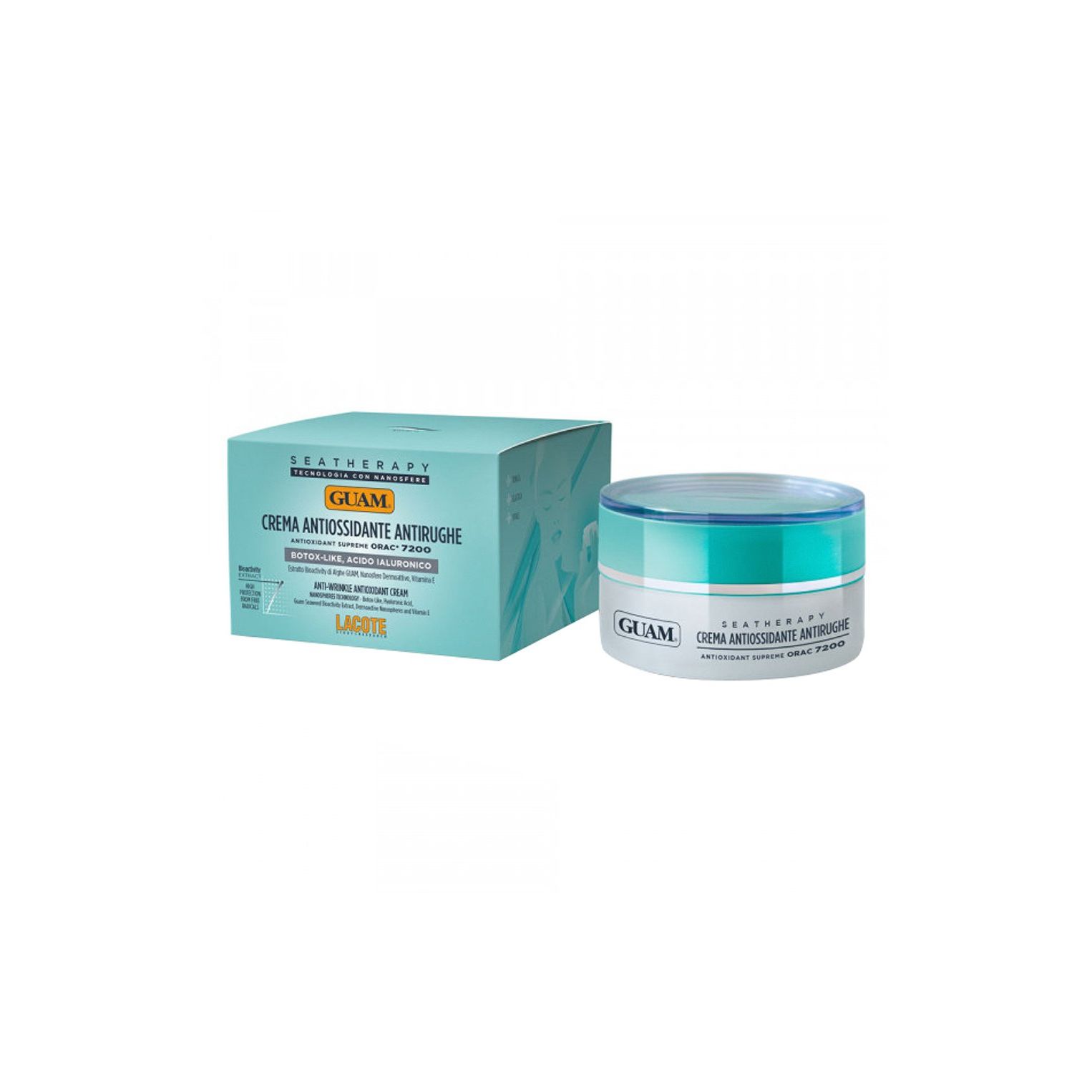 Крем для лица GUAM Seatherapy Antioxidant Anti-Wrinkles Cream антивозрастной, 50 мл guam легинсы антицеллюлитные моделирующие шэйп ап l xl 48 52 1 шт