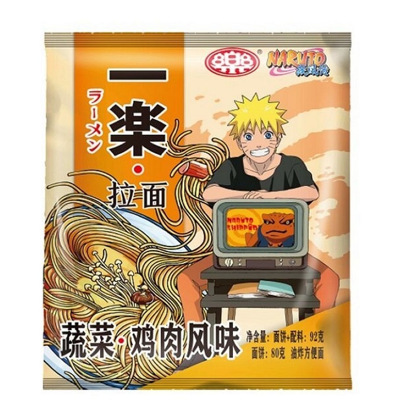 Лапша быстрого приготовления Naruto со вкусом курицы, 92 г