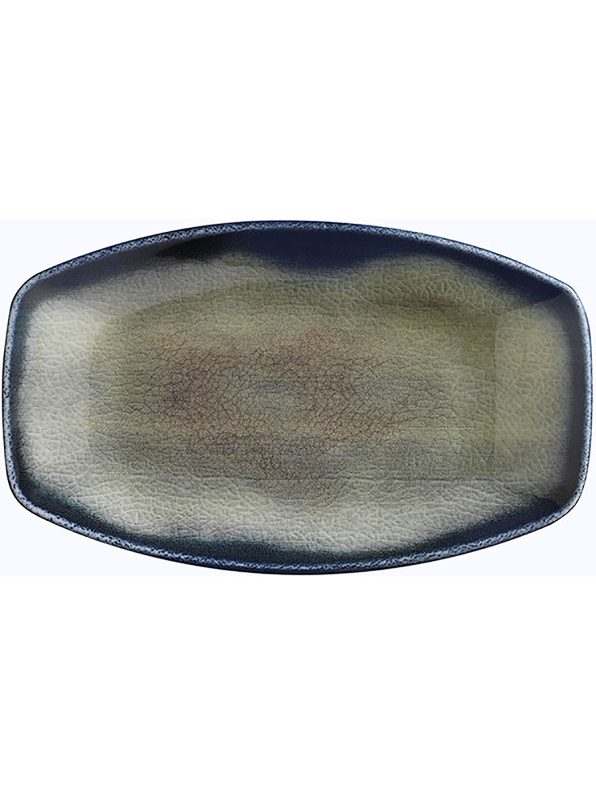 Тарелка сервировочная KUTAHYA Nanocream Dark Blue фарфор 27x16 см темно-синий