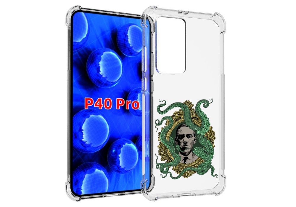 

Чехол MyPads портрет с кракеном для Huawei P40 Pro противоударный, Прозрачный, Tocco