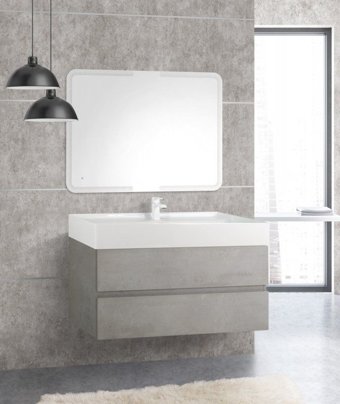 

Мебель для ванной Cezares Molveno 100х46 beton