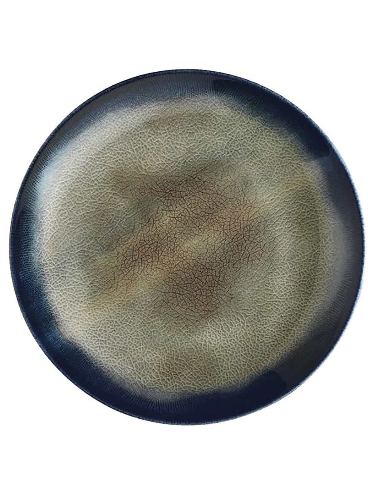 Тарелка мелкая KUTAHYA Nanocream Dark Blue фарфор 30 см темно-синий