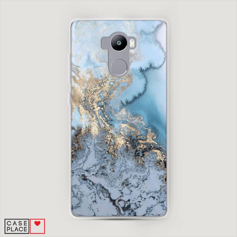 

Пластиковый чехол "Морозная лавина синяя" на Xiaomi Redmi 4