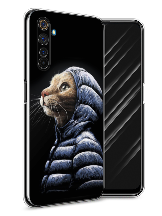 

Чехол Awog на Realme 6 Pro "Кот в капюшоне", Разноцветный, 252850-2
