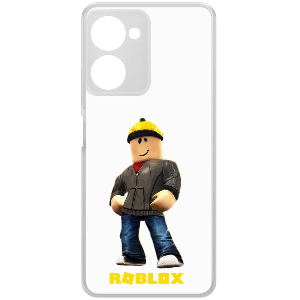 

Чехол-накладка Krutoff Clear Case Roblox-Строитель для Realme 10 Pro, Прозрачный