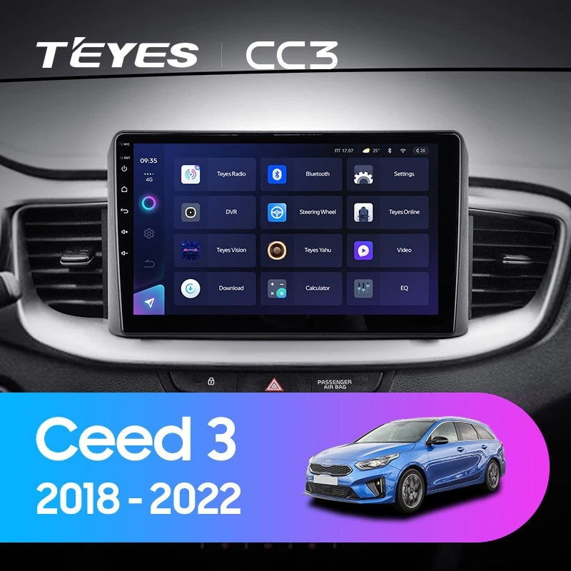 

Штатная магнитола Teyes CC3L 4/64 Kia Ceed 3 CD (2018-2022), CC3L