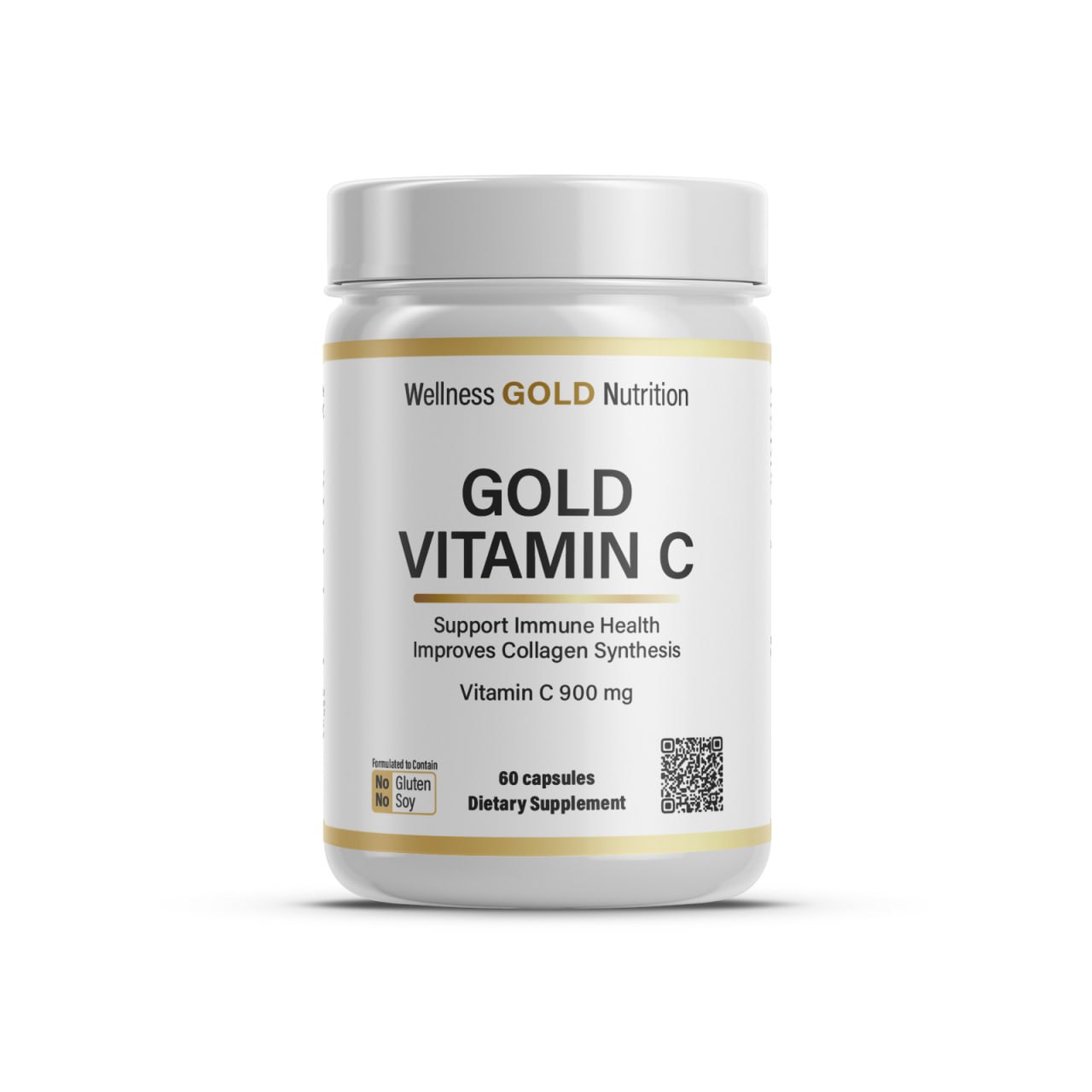 Добавка биологически активная Wellness Gold Nutrition Аскорбидол 60 капсул