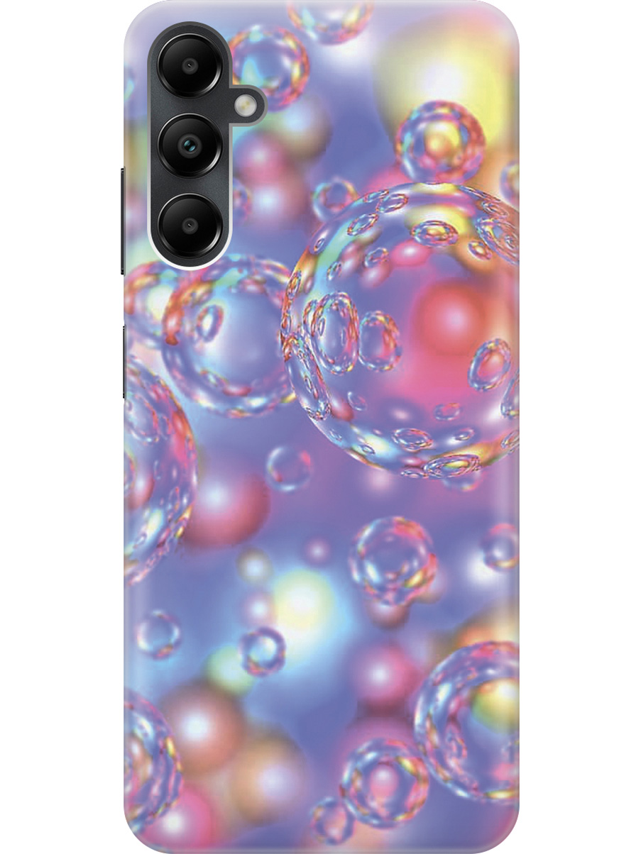 

Силиконовый чехол на Samsung Galaxy A05s "Необычные пузырьки", Белый;розовый;фиолетовый, 20001456