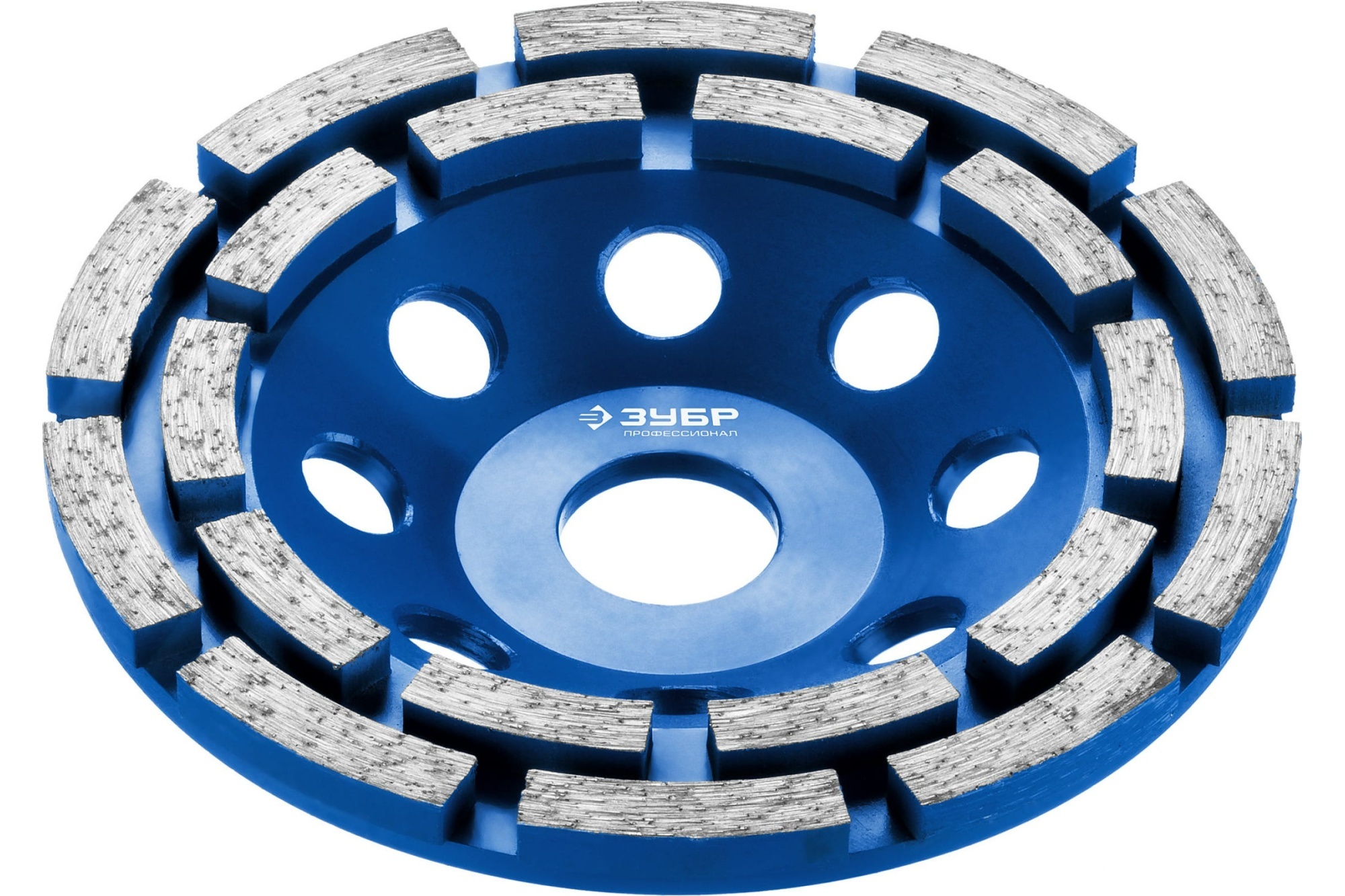 Чашка алмазная зачистная ЗУБР ПРОФЕССИОНАЛ 230x22,2мм, двухрядная