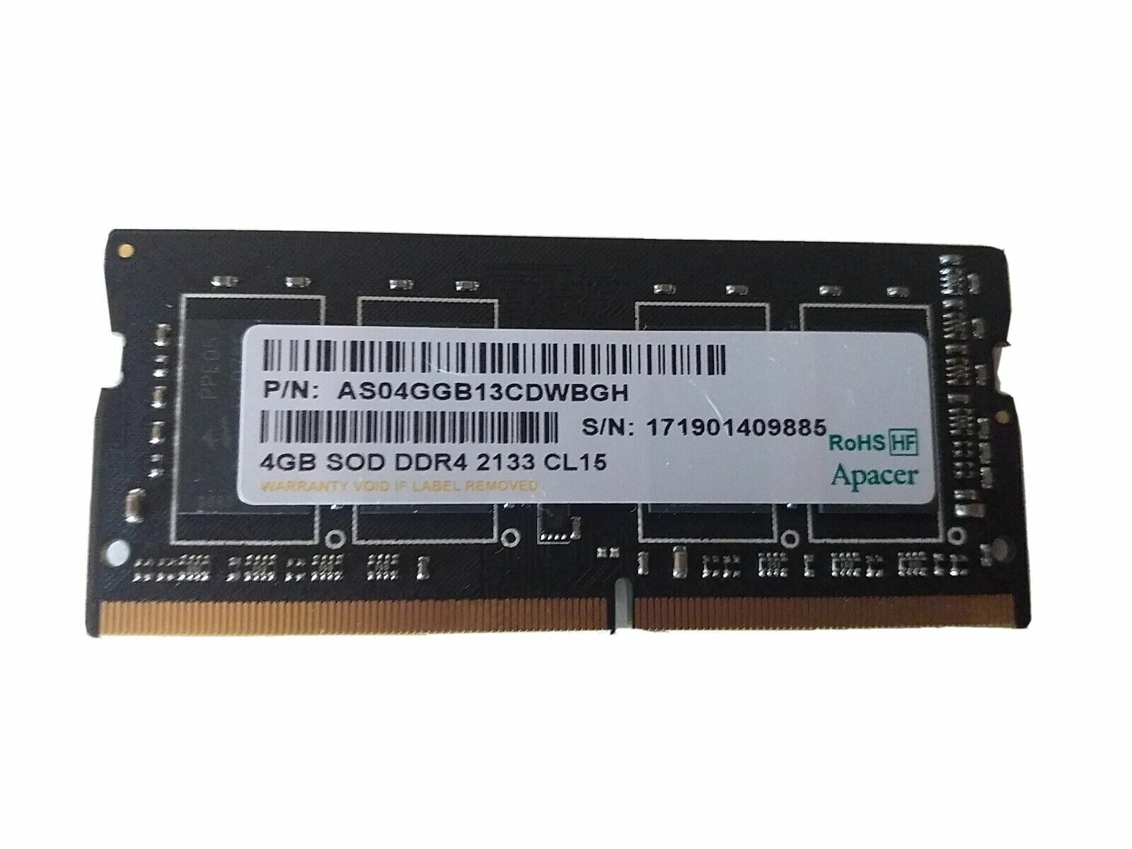 

Оперативная память Apacer AS04GGB13CDWBGH (AS04GGB13CDWBGH), DDR4 1x4Gb, 2133MHz, AS04GGB13CDWBGH