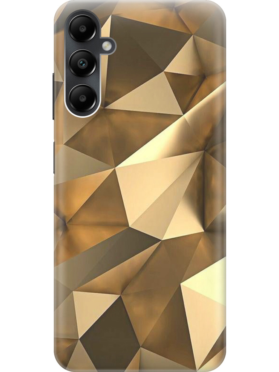 

Силиконовый чехол на Samsung Galaxy A05s "Бронзовые грани", Коричневый, 20001456