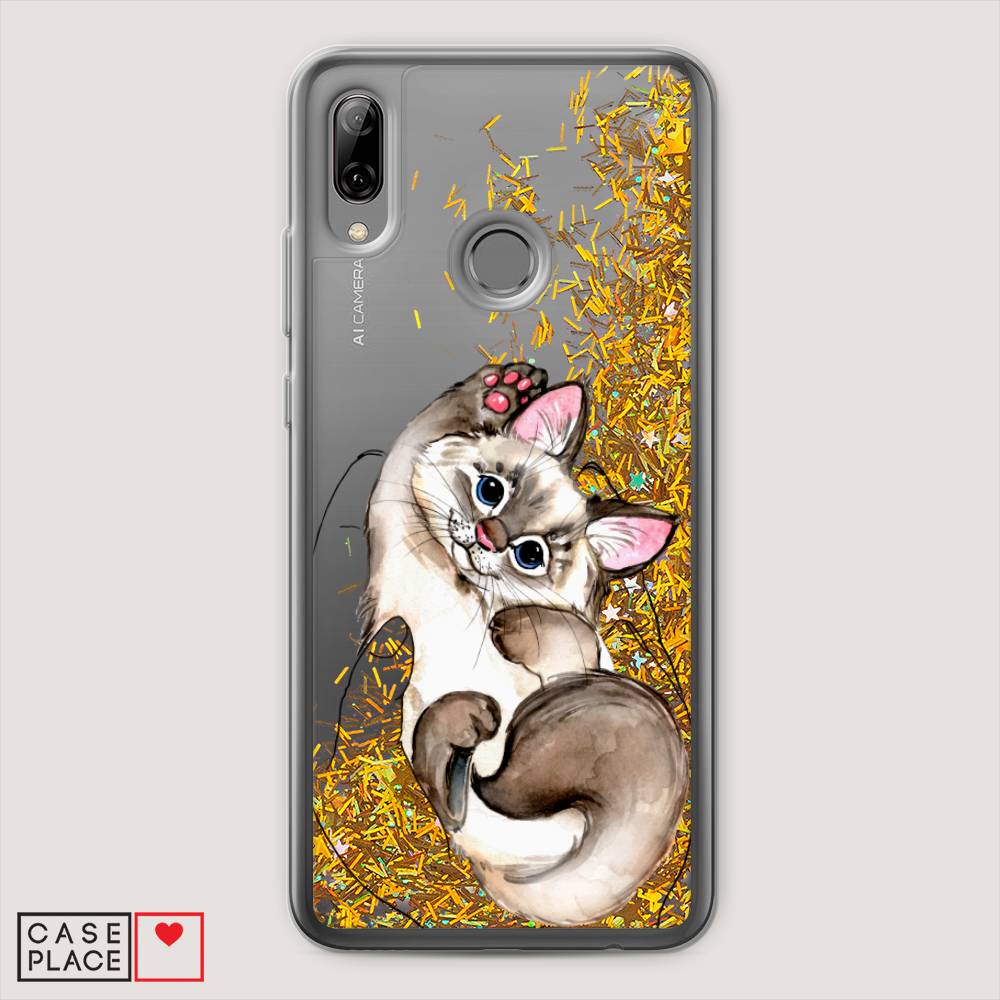 

Чехол Awog на Huawei P Smart 2019 "Котенок в ладошках", Коричневый, 67290-1