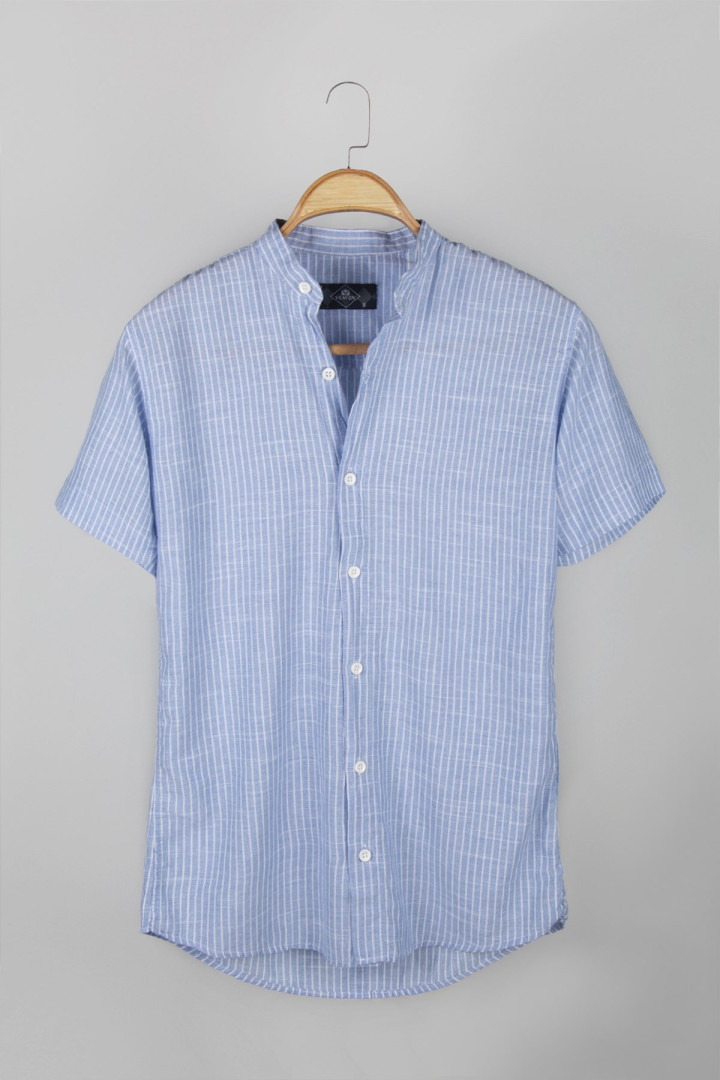 

Рубашка мужская Terapi Giyim 25567 синяя 2XL (доставка из-за рубежа), Синий, 25567