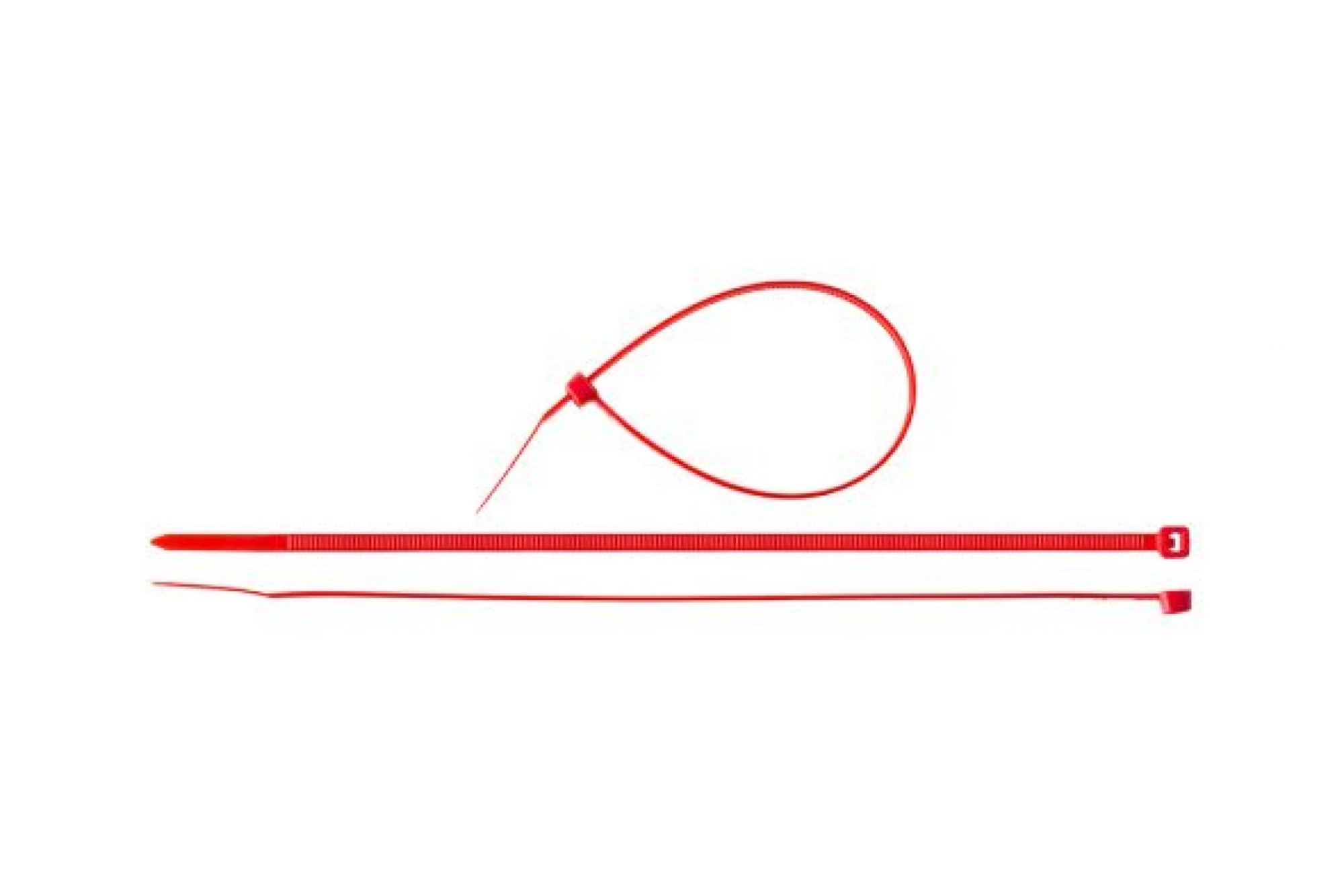 фото Хомуты нейлоновый зубр кс-к1, 3.6x300мм, красные, 100шт