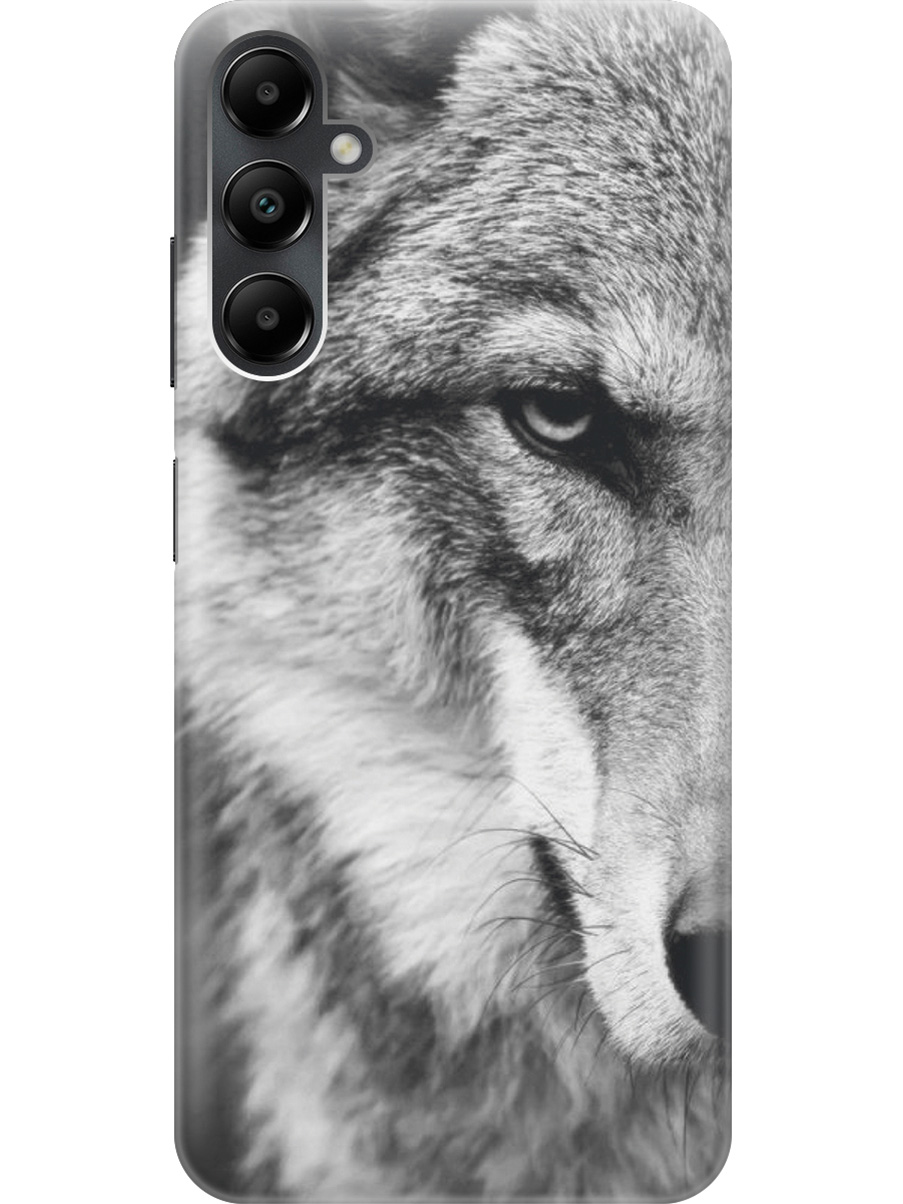 

Силиконовый чехол на Samsung Galaxy A05s "Спокойный волк", Серый;черный, 20001456