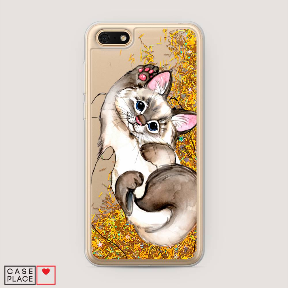 

Чехол Awog на Honor 7A "Котенок в ладошках", Коричневый, 65290-1