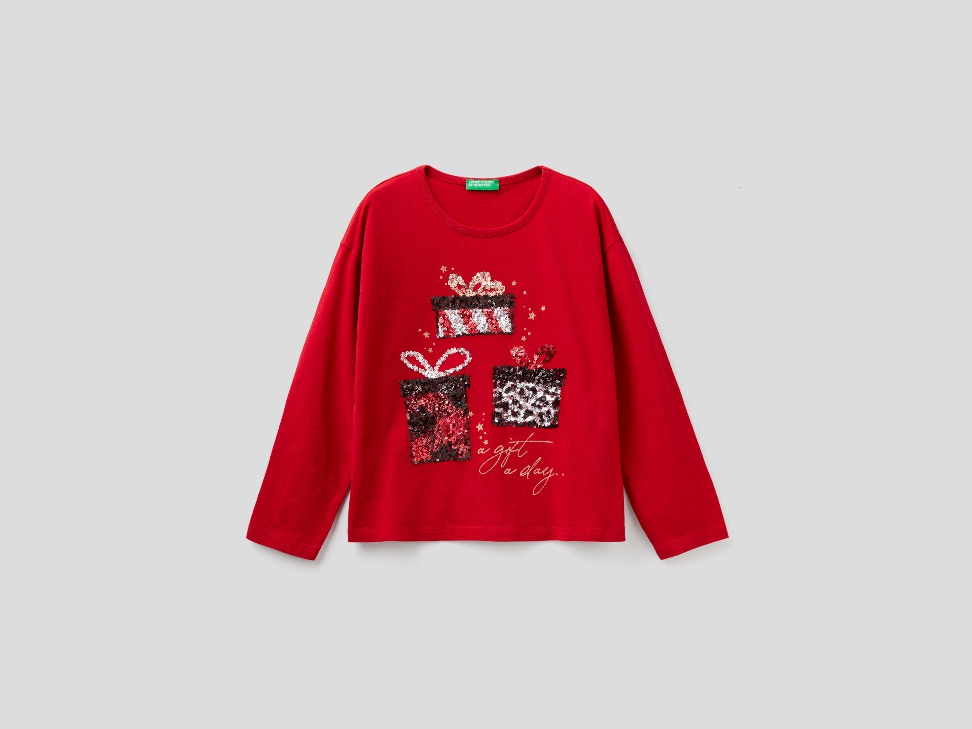 

Футболка детская Benetton 21A_3ATNC15G6_281_XS красный р.110, 21A_3ATNC15G6_281