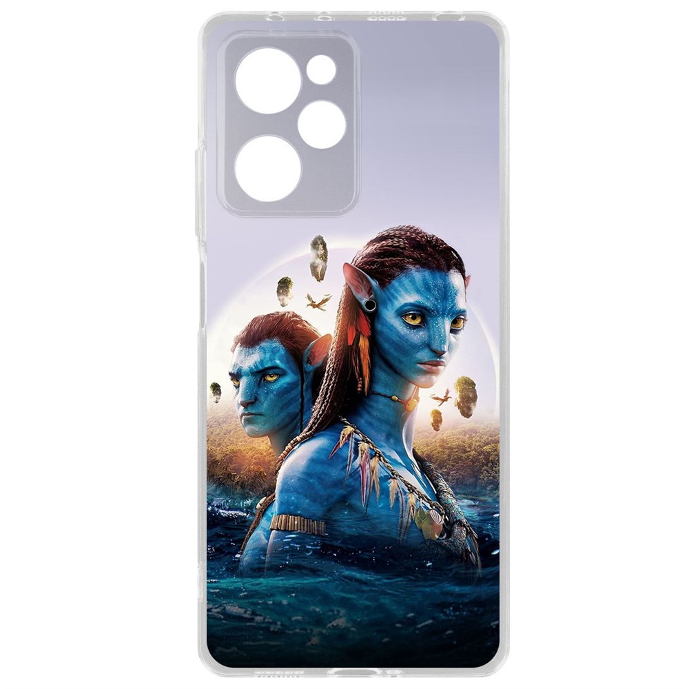 

Чехол-накладка Krutoff Clear Case Аватар - Джейк и Нейтири для Xiaomi Poco X5 Pro, Прозрачный