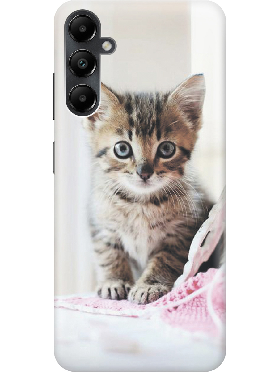 

Силиконовый чехол на Samsung Galaxy A05s "Милый котенок", Белый;коричневый, 20001456