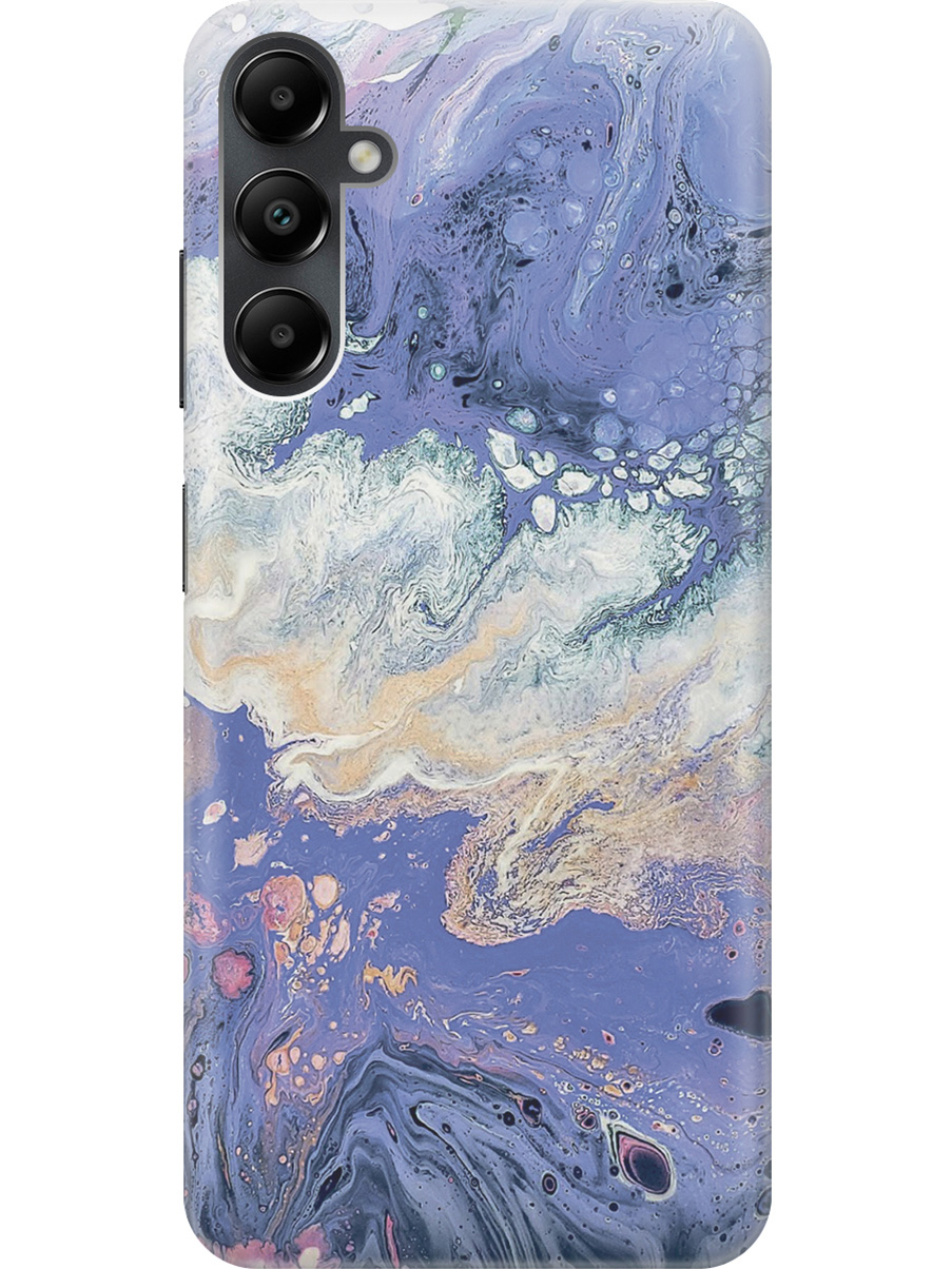 

Силиконовый чехол на Samsung Galaxy A05s "Фиолетовый мрамор", Белый;желтый;фиолетовый, 20001456