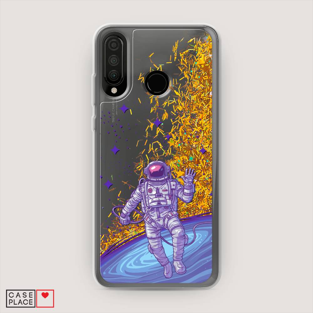

Чехол Awog на Huawei P30 Lite "Космонавт в открытом космосе", Синий, 67990-1