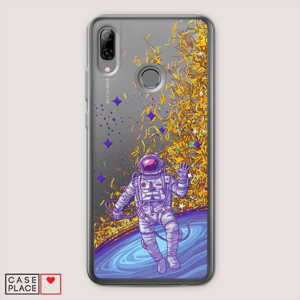 

Чехол Awog на Huawei P Smart 2019 "Космонавт в открытом космосе", Синий, 67290-1