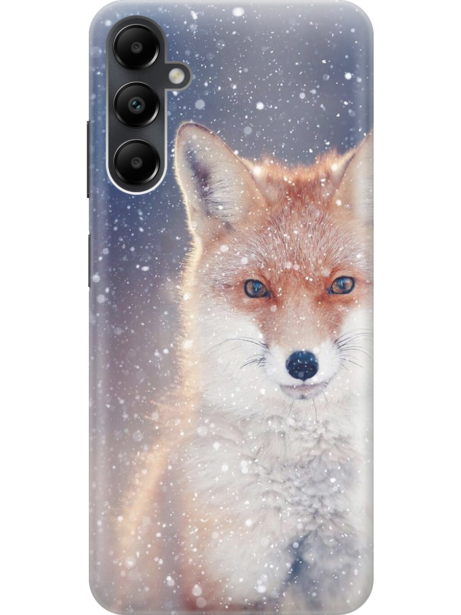 

Силиконовый чехол на Samsung Galaxy A05s "Лисица в снегопад", Белый;оранжевый;синий, 20001456