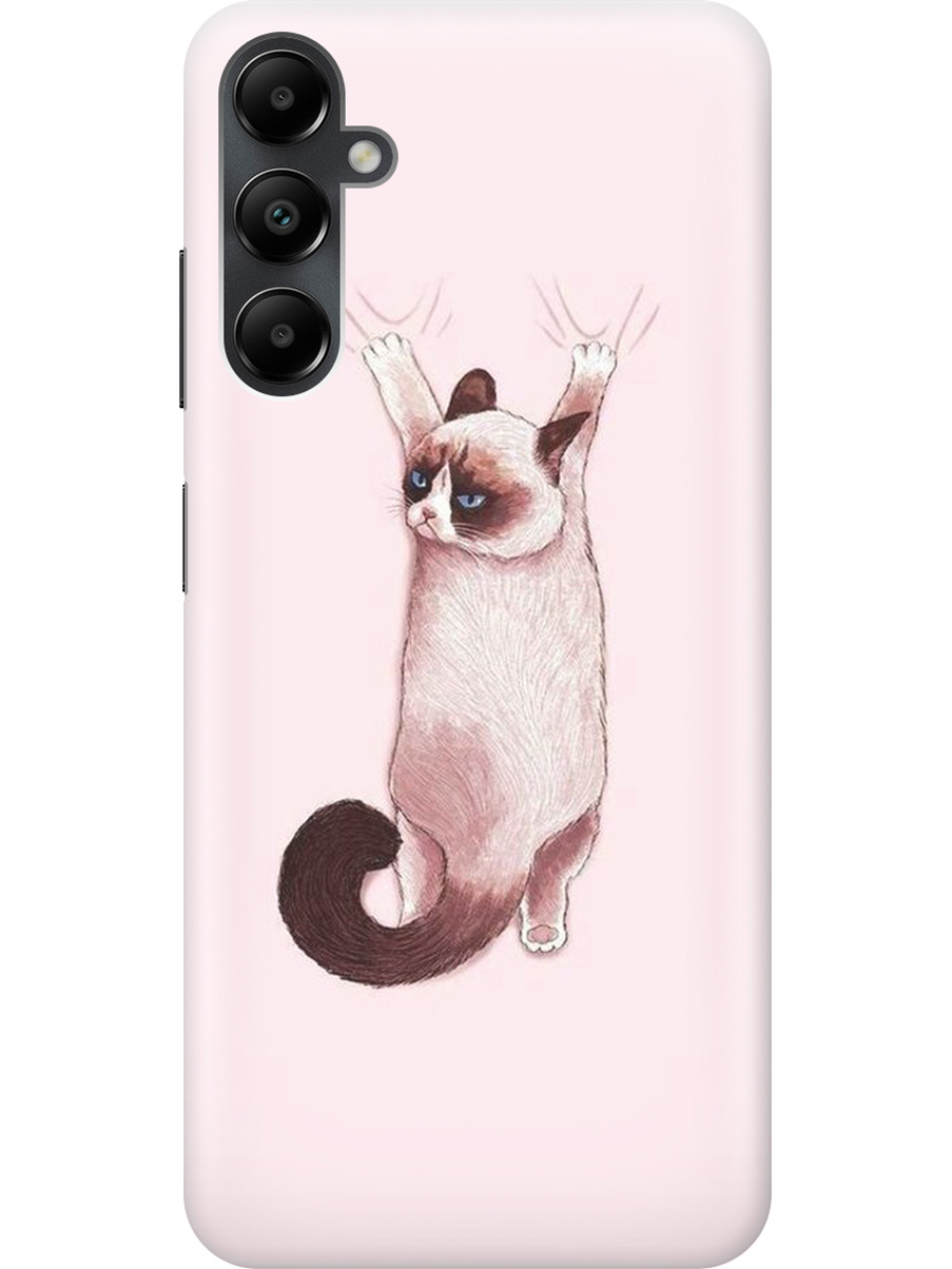 

Силиконовый чехол на Samsung Galaxy A05s "Недовольный кот", Белый;розовый;черный, 20001456