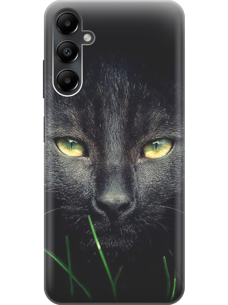 

Силиконовый чехол на Samsung Galaxy A05s "Кошка в темноте", Черный, 20001456