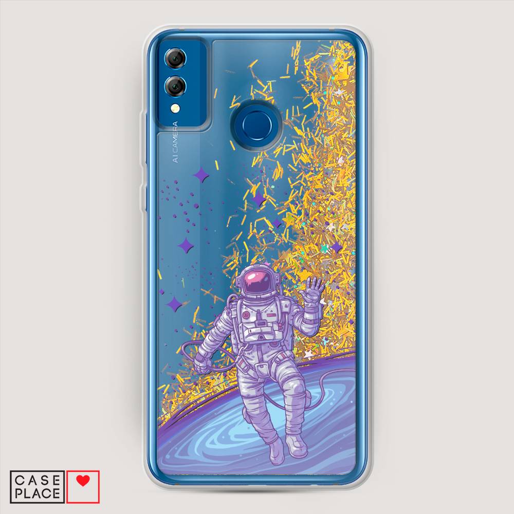 

Чехол Awog на Honor 8X "Космонавт в открытом космосе", Синий, 66790-1
