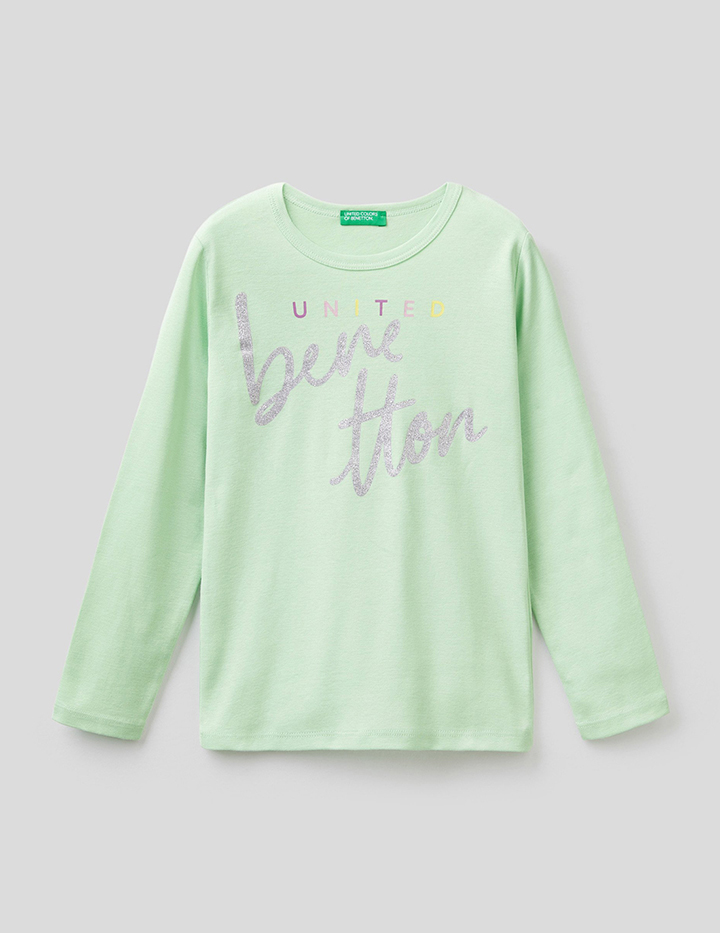 

Футболка детская Benetton 22P_3I9WC154I_26L_EL зеленый р.158, 22P_3I9WC154I_26L