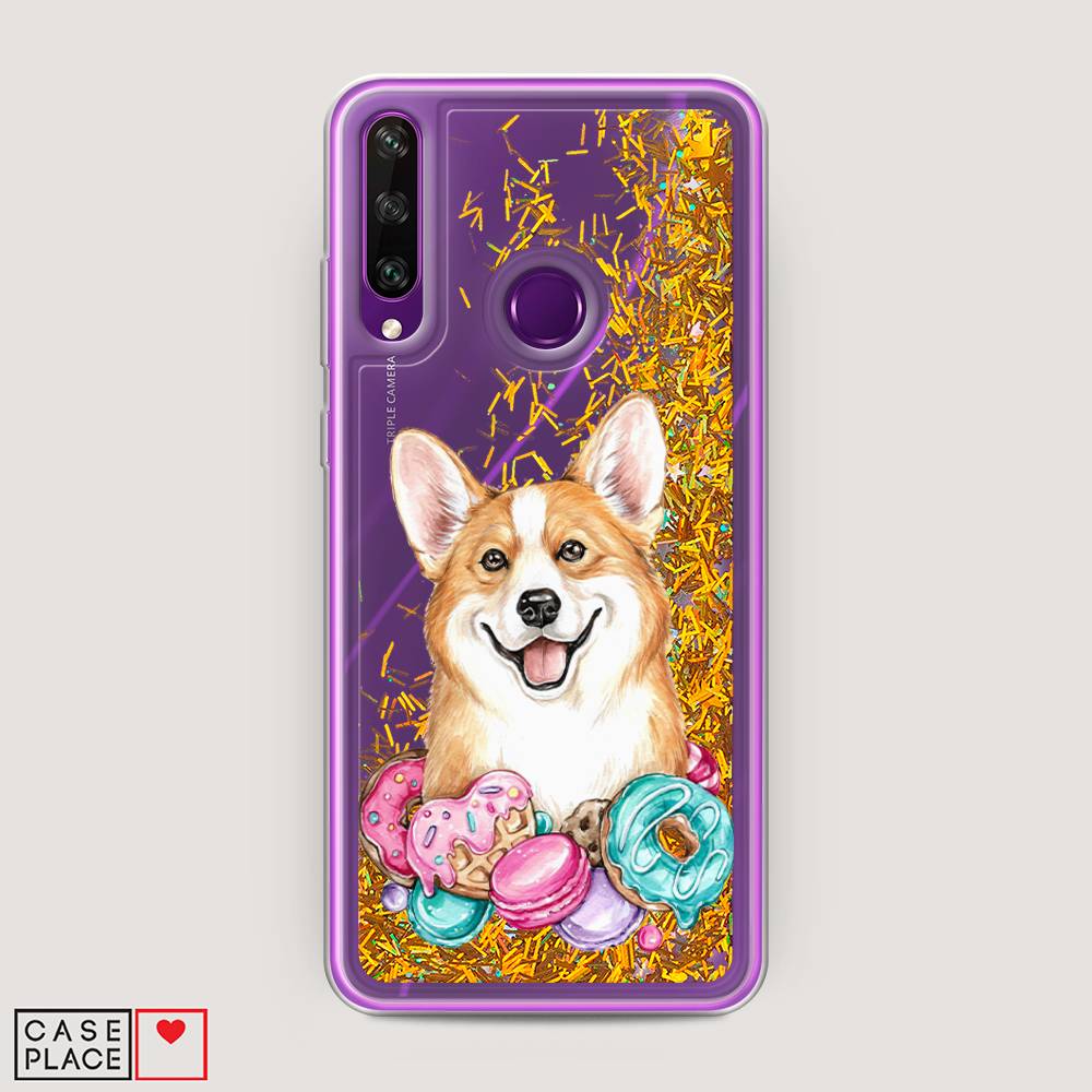 

Чехол Awog на Huawei Y6p "Корги и сладости", Розовый;белый, 6103290-1