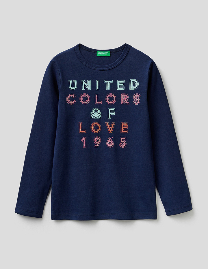 

Футболка детская Benetton 22P_3I9WC154I_252_M синий р.128, 22P_3I9WC154I_252