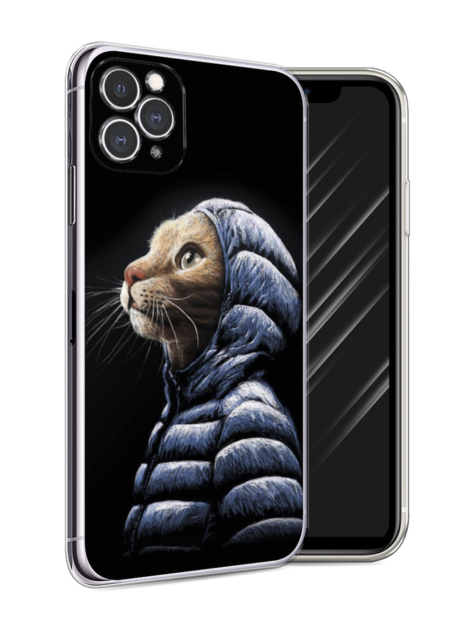 фото Чехол awog на apple iphone 11 pro max / айфон 11 pro max "кот в капюшоне"