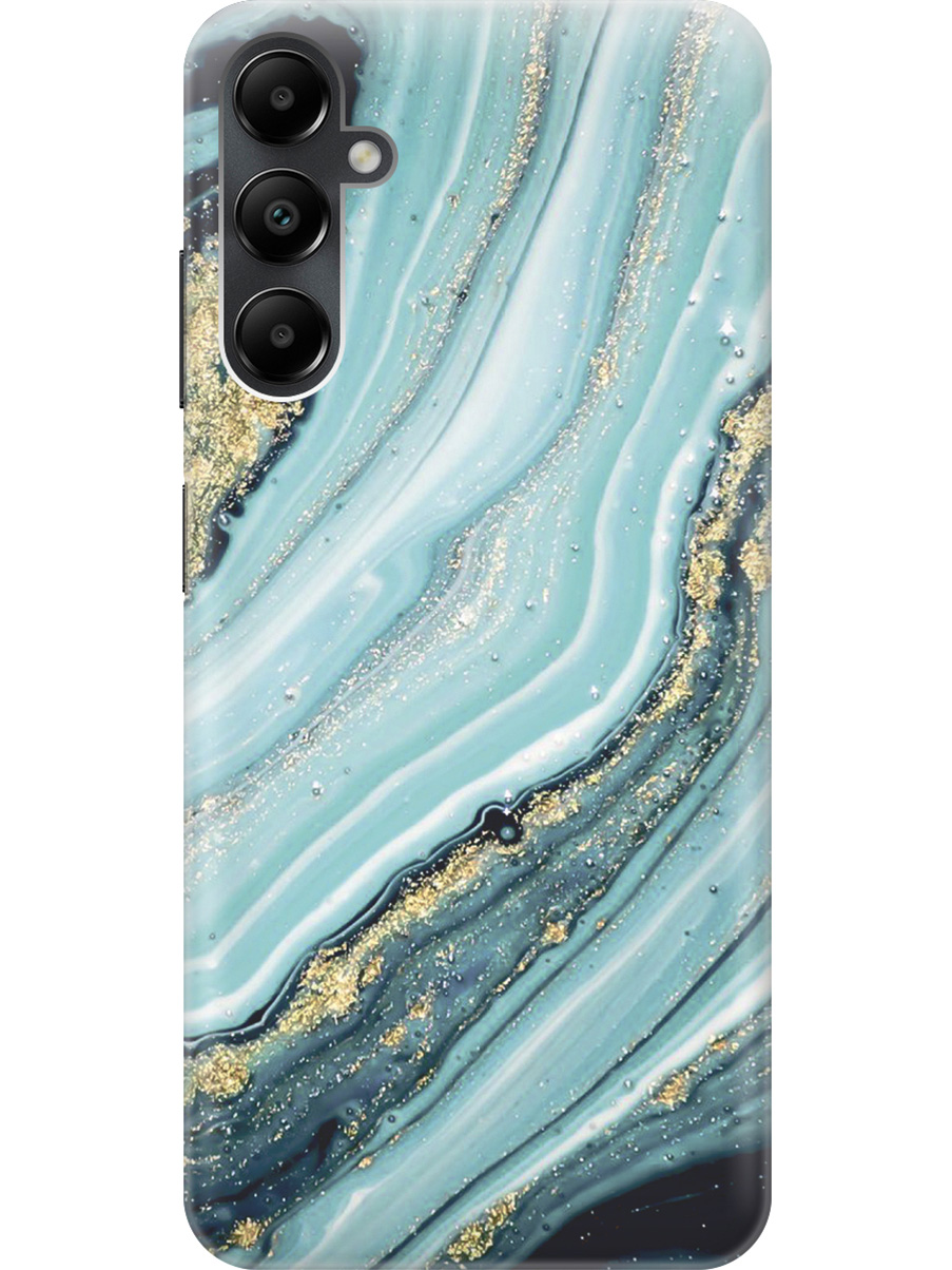 

Силиконовый чехол на Samsung Galaxy A05s "Зеленый мрамор", Белый;зеленый, 20001456