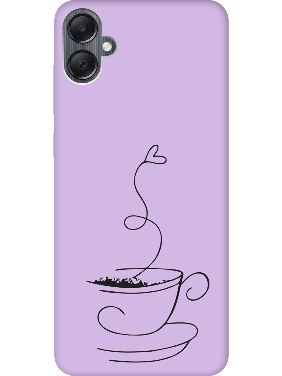 

Силиконовый чехол на Samsung Galaxy A05 "Coffee Love" сиреневый, Фиолетовый;черный, 20001455
