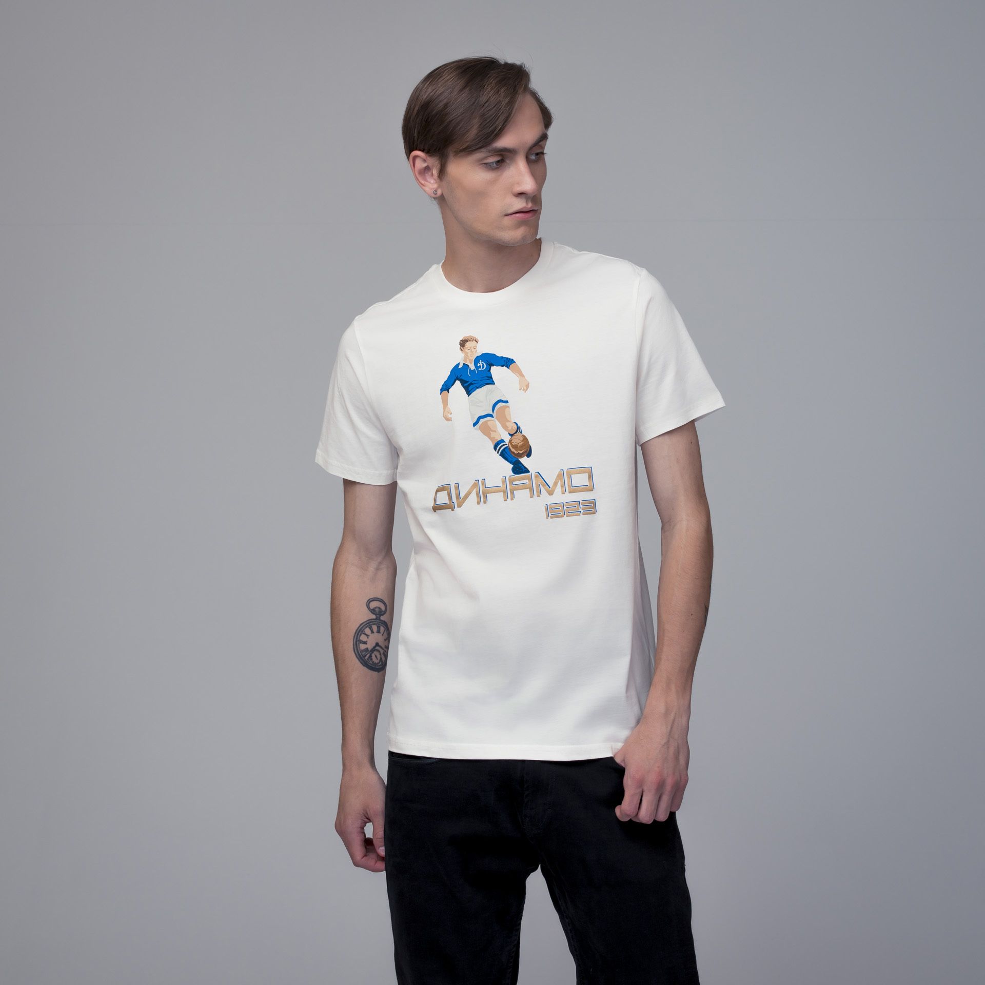 Футболка мужская ФК Динамо Москва 08XPI01_DBB02 белая 2XL